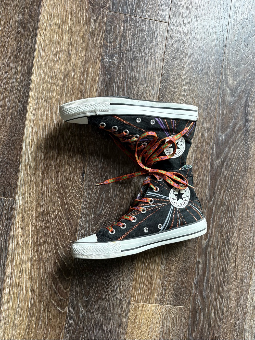 The Joker Graphic High-Top Sneakers - Black, Purple, Orange, Green - Picture 8 of 16